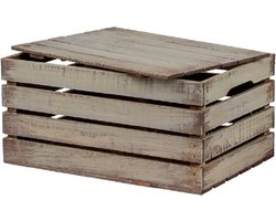 Houten Kist met Deksel - Groot, Old Look / Cadeaukist / Geschenkverpakking / Doos / Gift / Cadeau