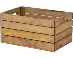 Houten Kist - Middel, Bruin / Cadeaukist / Geschenkverpakking / Doos / Gift / Cadeau