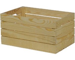 Houten Kist - Middel, Naturel / Cadeaukist / Geschenkverpakking / Doos / Gift / Cadeau