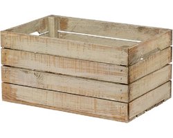 Houten Kist - Middel, Old Look / Opbergkist / Geschenkverpakking / Gift / Kado