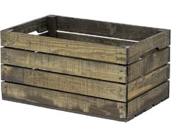 Houten Kist - Middel, Zwart / Opbergkist / Geschenkverpakking / Gift / Kado