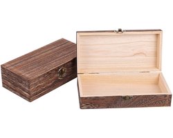 Houten Kist - Milieuvriendelijk Paulownia-hout - Draagbaar en Duurzaam - 1 stuk