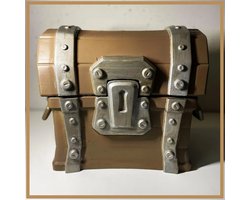 Houten Kist | Opberg Kist | Levensgrote 30cm Kist | Piraten Opslag Schatkist voor Gamers | Cosplay en Decoratie | Epische Battle Royale Loot Box chest crate!