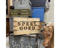 Houten Kist SPEELGOED | LiefsLabel | Handgemaakt | Speelgoedkist | Opbergkist | Kinderkamer | Speelgoedbak | Vintage | Krat | Fruitkist | Veilingkrat