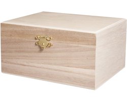 Houten kist voor creatief gebruik en opslag