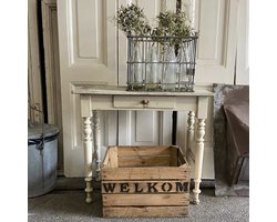 Houten Kist WELKOM | LiefsLabel | Handgemaakt | Krat | Fruitkist | Veilingkrat | Souvenir | Opbergkist | Speelgoedkist | Krantenbak | Verhuiscadeau | Cadeau Housewarming | Vintage