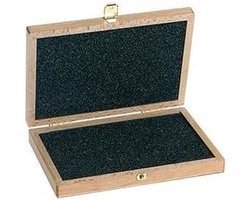 Houten kistje - Opbergdoos - Werkplaats opslag - PU schuim voering - 250mm - Houtkleur