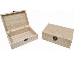 Houten kistje zonder vakverdeling - Houten doosje