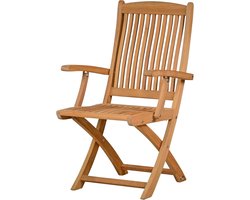 Houten Klapstoel Teak Inklapbaar Balkon- en Tuinstoel Weerbestendig