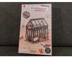 Houten Knutselset | Maak je eigen Greenhouse - Pottery & Plants | Inclusief verf