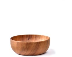 Houten kom - 20*7,5cm - Natuurlijke massief houten kom