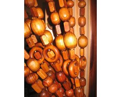 Houten Kralen Gordijn voor Deur - 80x200 cm