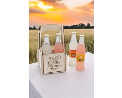 Houten krat voor bier of frisdrank - Bedankt - U Bent de Coolste Meester | Dankjewel | Leerkracht | Cadeau | Origineel | Einde schooljaar | Geschenkbox | Geschenkset | Duurzaam | Afscheidscadeau | Bedanking