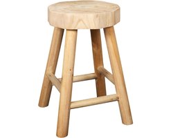 Houten kruk - Handgemaakt - Vervaardigd uit hout
