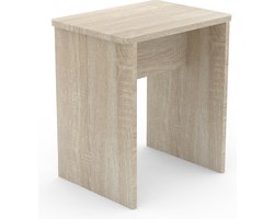 Houten kruk kubus voetensteun bijzettafel Esal