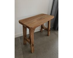 Houten krukje - Rechthoekig