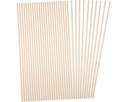 Houten latten - Knutselstokjes decoratie - Huis decoreren - Driehoekige vorm - 10 stuks - Natuurlijk