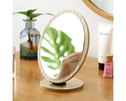 houten make-up spiegel hoek spiegel ovale make-up spiegel spiegels spiegel voor bureau draaibare spiegel ovale spiegel bedenken houten spiegel eenrichtingsspiegel