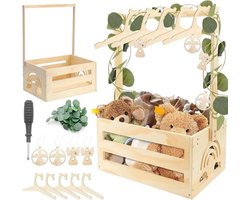 Houten Mand voor Babyshower - Kist voor Babyg geschenk - Babykamer Netjes Houden - Met Wielen van Hout - 3679 x 259 cm - Houten Materiaal