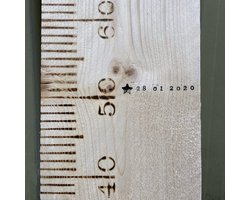Houten meetlat XL / groeimeter kinderkamer