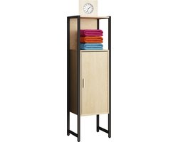Houten metalen badkamermeubel Midikast Badkamerkast Badkamermeubel Plank Edino