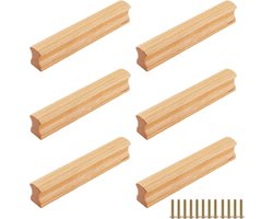 Houten Meubelgrepen - 6 Stuks - Massief - Kastgrepen