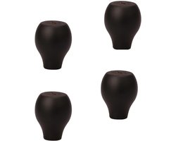 Houten Meubelpoten - Bankpoten Set - Meubels Verhoging - Massief Hout - Set van 4 - Natuurlijk Hout