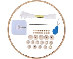 Houten Mobiele Frame Kit voor Wind Chimes, Natuurlijk Hout, Veilig en Gifvrij, Ideaal voor Woondecoratie en Creatieve Knutselprojecten