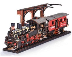 Houten Modelbouwset Stoomtrein - 3D Puzzels voor Volwassenen, Thuisdecoratie en Creatieve Cadeaus