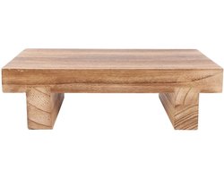 Houten nachtkastje, geschikt voor binnen en buiten, multifunctionele mobiele voetenbank, geschikt voor de woonkamer