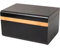 Houten Opbergdoos - Sieraden Organizer - Spullen Opbergen - Verwijderbare Verdelers - 16x14x22cm - Bruin