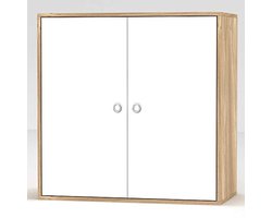 Houten opbergkast met 2 niveaus – modern en ruimtebesparend