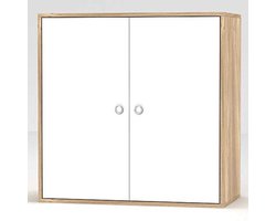 Houten opbergkast met 2 niveaus – modern en ruimtebesparend