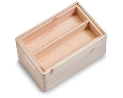 Houten opbergkist 30 x 20 x 15 cm Zeller | uitneembare indeling
