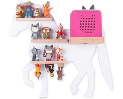 Houten paard kinderplankje Toniebox figuren wandplank Tonies muziekdoosje