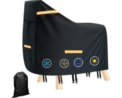 Houten paardenhoes voor buiten, UV-bestendig en waterdicht, 160 x 110 x 70 cm