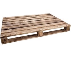 Houten Pallets - Decoratie Kisten - Meubels Maken - Gevlamd Design - 4 Stuks 120cm - Natuurlijk Hout