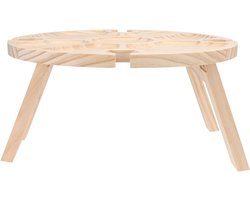 Houten Picknicktafel - Buiten Tafel - Wijnfestivals - Opvouwbaar Ontwerp - 30x30cm - Khaki