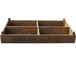 Houten plantenbak 55x31x6,5/9cm - Bloembak - Decoratief - Decoratie