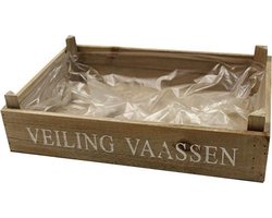 Houten plantenbakje 34x23x6,5/8cm - Bloembak - Kist - Decoratief - Decoratie