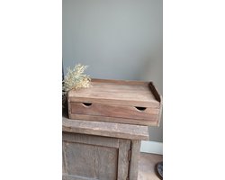 houten plateau met lade