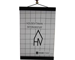 Houten Posterhouder A4-21x32cm-Zwart-Housevitamin