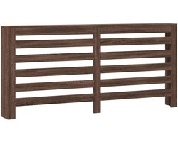 Houten Radiatorombouw met Plank 175x20x82 cm Naturel Eiken Look