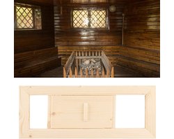 Houten Rechthoek Ventilatierooster voor Ventilatie Stoomruimte Sauna - Accessoire