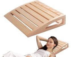 Houten Sauna Kussen Handgemaakt Ergonomisch Nekkussen Voor Ontspanning In Sauna Geschikt Voor Mannen En Jongeren