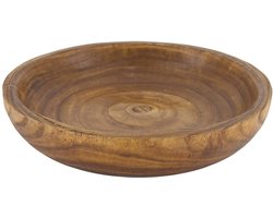 Houten Schaal Ø35 cm - Paulownia Hout - Decoratieve Bowl