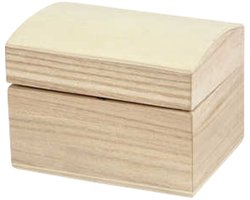 Houten Schatkistjes - Creotime - 8 x 6 x 5cm hout - 12 stuks