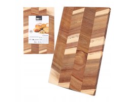 Houten Serveer - een snijplank 30x20cm met een uniek Houtnerfpatroon