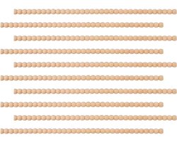 Houten Sierlat - Decoratieve Lat - Huis Decoratie - Natuurlijke Nerf - 10 Stuks 39 cm - Naturel