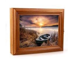 Houten Sleutelkast - Vintage Look - Wandorganizer